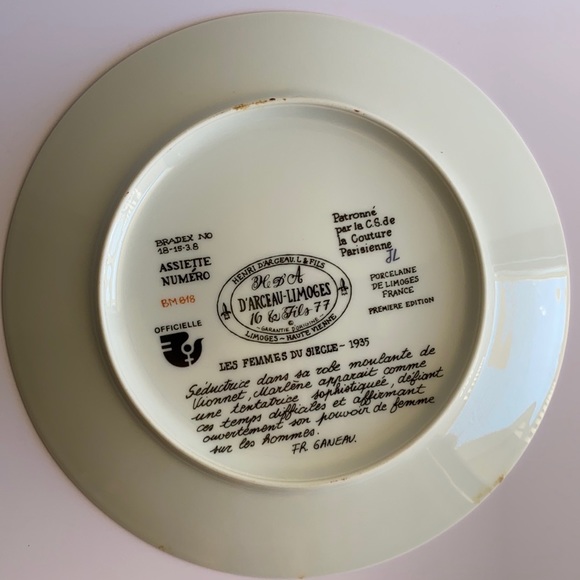 VINTAGE D’Arceau-Limoges Les Femmes du Siecle|1935 - Picture 3 of 4